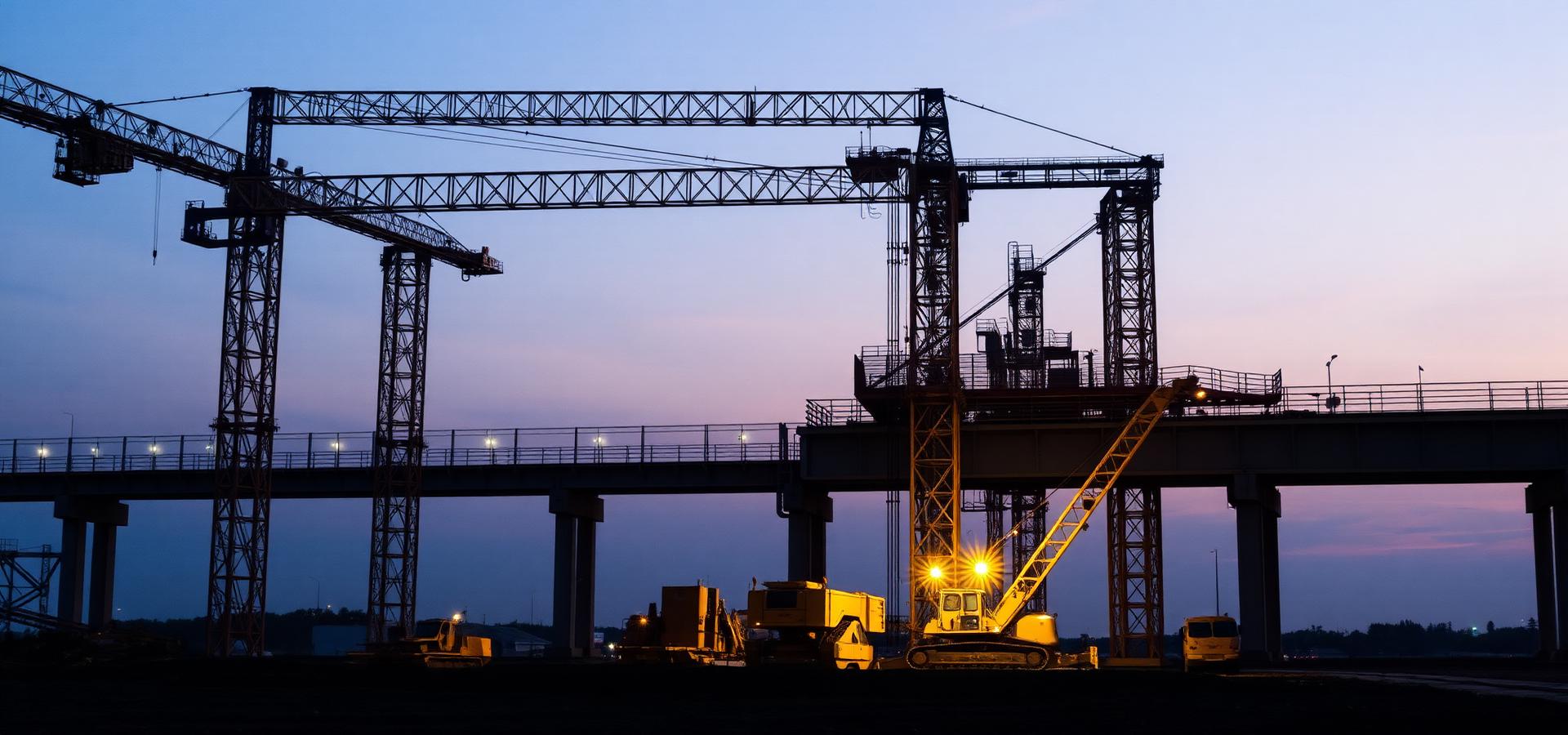 Infraestructura al atardecer